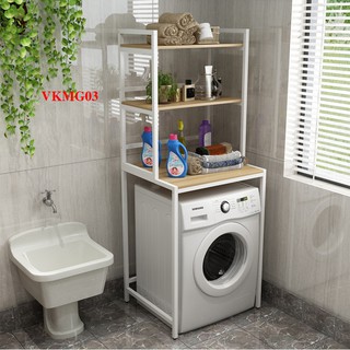 Kệ sau máy giặt 3 tầng ( sắt vuông 25) VKMG0325- Nội thất lắp ráp Viendong ADV