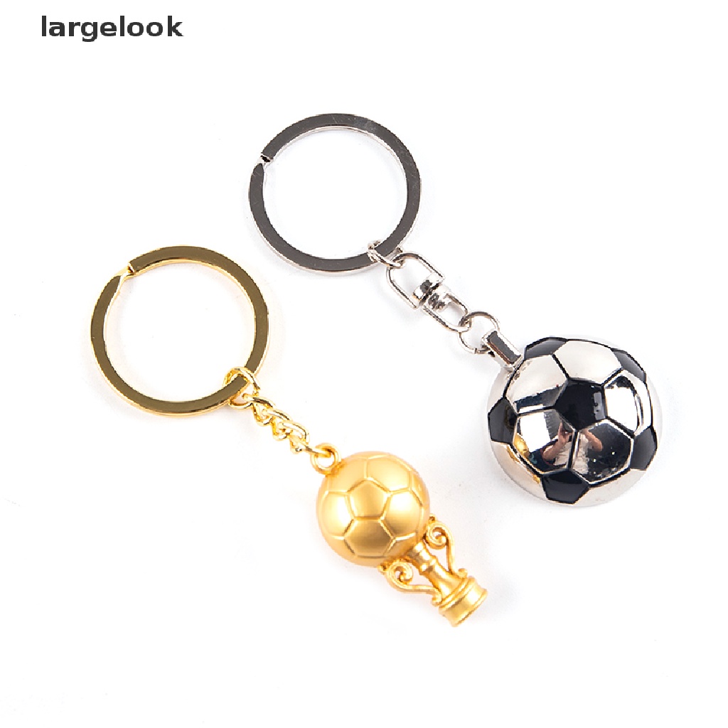 Móc Khóa Kim Loại Mạ Vàng Hình Quả Bóng Đá Và Bóng Đá Nhiều Màu Sắc ♨Nóng Bỏng