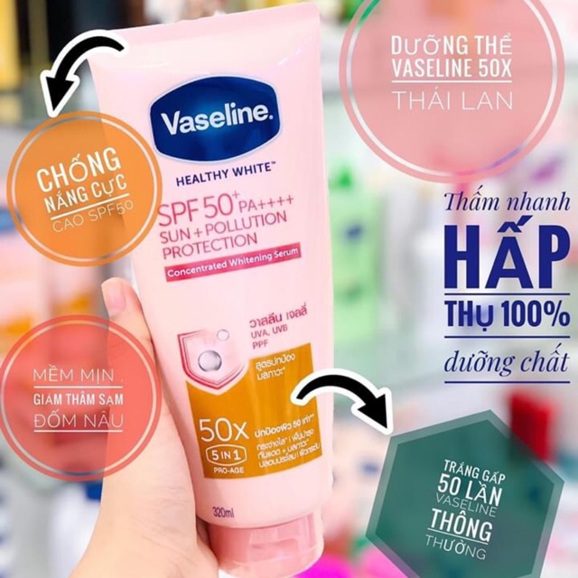 Kem dưỡng body Vaseline 50x