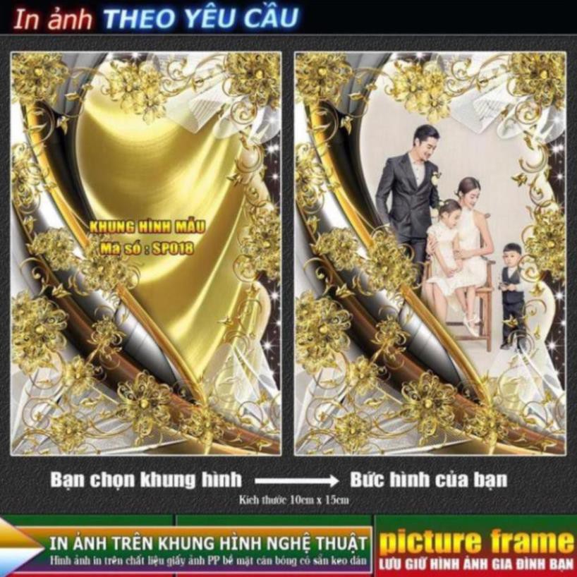 [IN ẢNH THEO YÊU CẦU] - lồng ghép ảnh vào khung hình nghệ thuật. Kích thước 10x15cm.