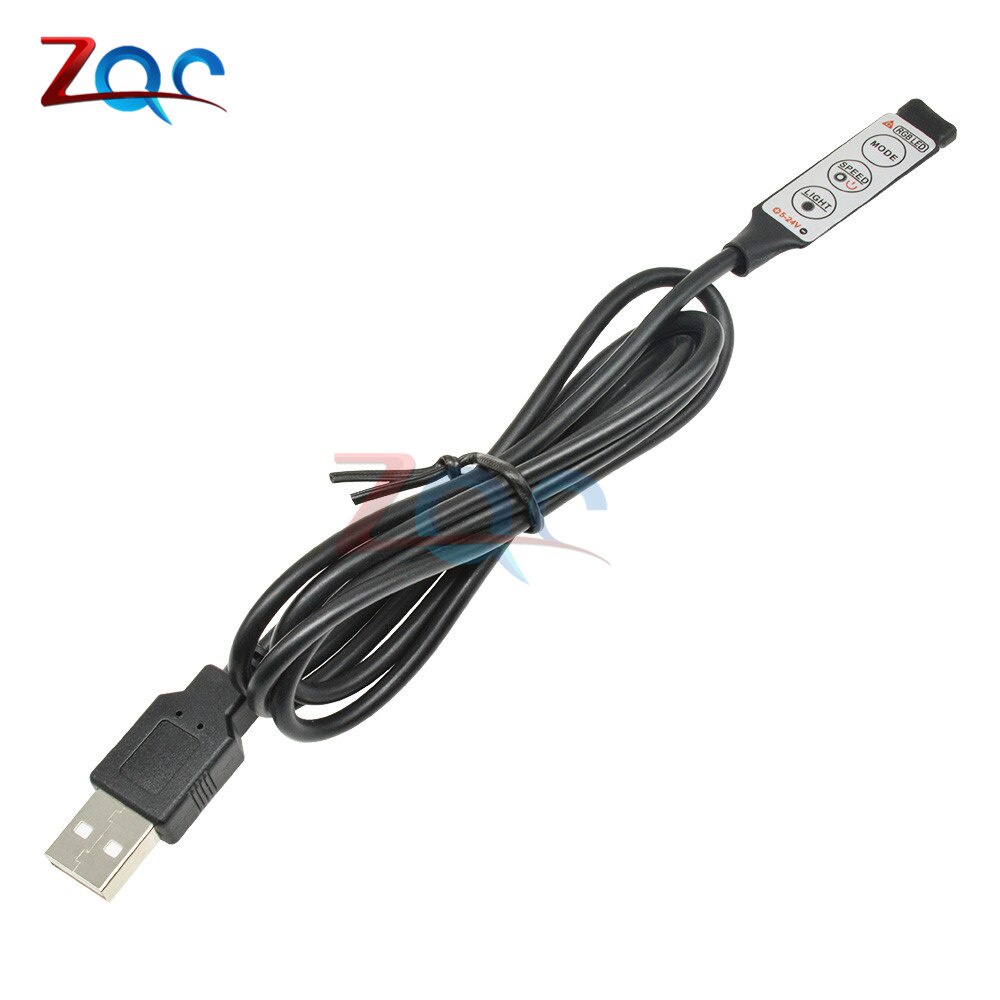 Bộ Điều Khiển Đèn LED Dây DC 5V 12V RGB USB IR RF 3 / 17 / 24 Phím Cho RGB SMD 3528 5050