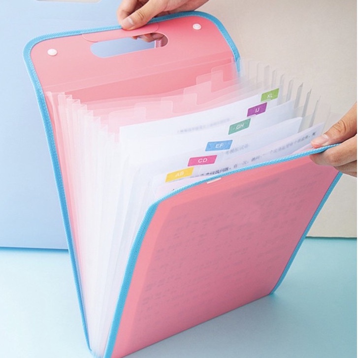 Túi File đựng hồ sơ tài liệu nhiều ngăn lưu trữ logic an toàn chống nước 101356