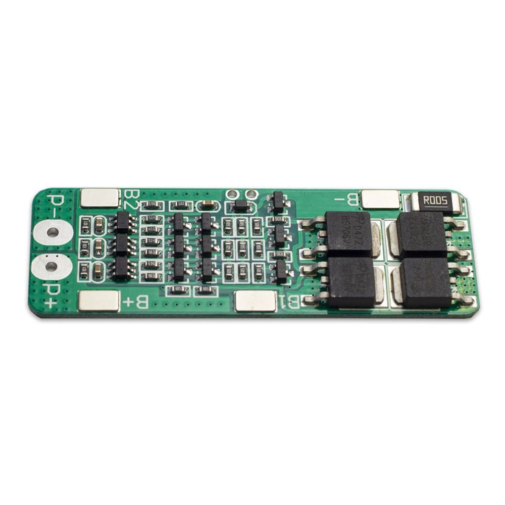 Bảng mạch sạc PCB 18650 Li-ion 12V 12.6V BMS 3S 20A bảo vệ bảng mạch 59x20x3.4mm