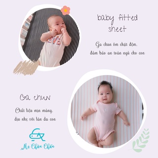 [ĐỦ MẪU] MCC Chũn Nest - Ga Chũn Trải Giường Cũi Cho Bé (Có Size theo giường cũi)