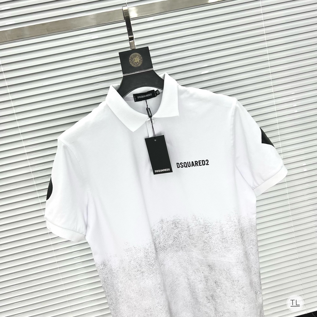 Áo polo nam cao cấp cổ bẻ ngắn tay DSQUARED,chất cotton dày chuẩn form phá cách(ảnh thật)