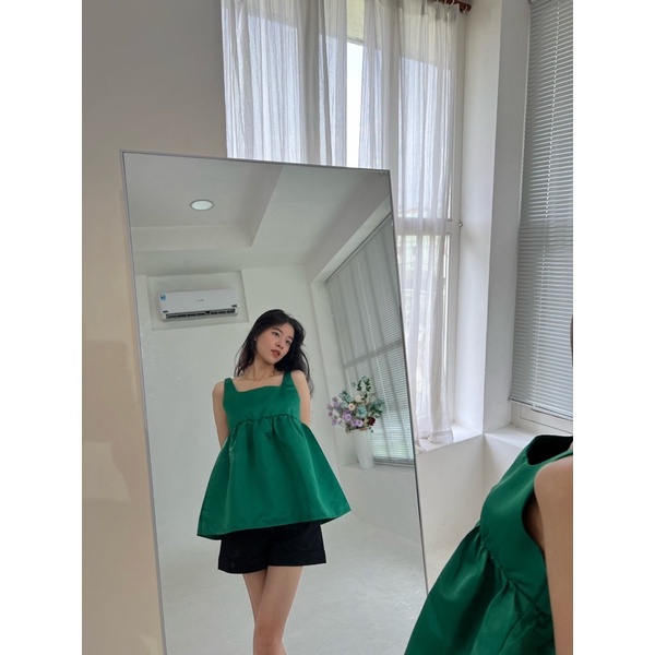 Áo tacta cổ U không tay nữ xinh đẹp