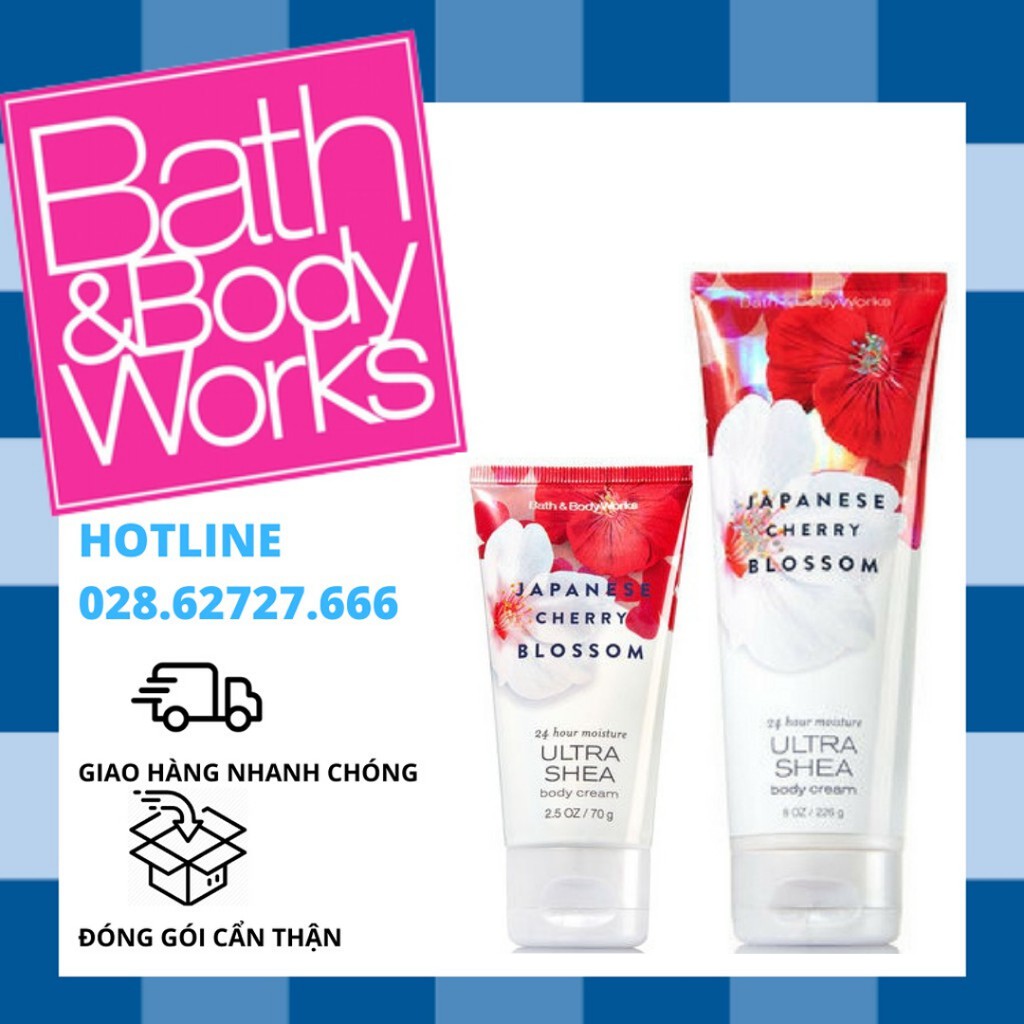 Kem Dưỡng Thể Bath And Body Works - Japanese Cherry Blossom Body Cream (226g)