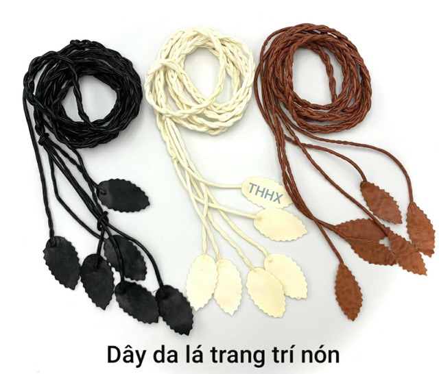 Dây da trang trí nón 15k/dây