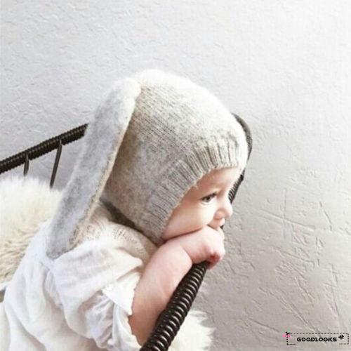Mũ Len Tai Thỏ Đáng Yêu Cho Bé