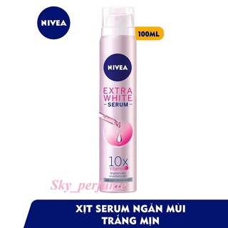 Xịt Khử Mùi Nivea Extra White Serum 100ml