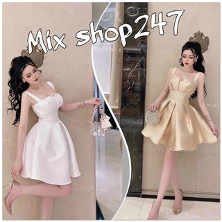 ĐẦM NỮ UMI 2 DÂY CÚP NGỰC CÓ MÚT SANG CHẢNH QUYẾN RŨ