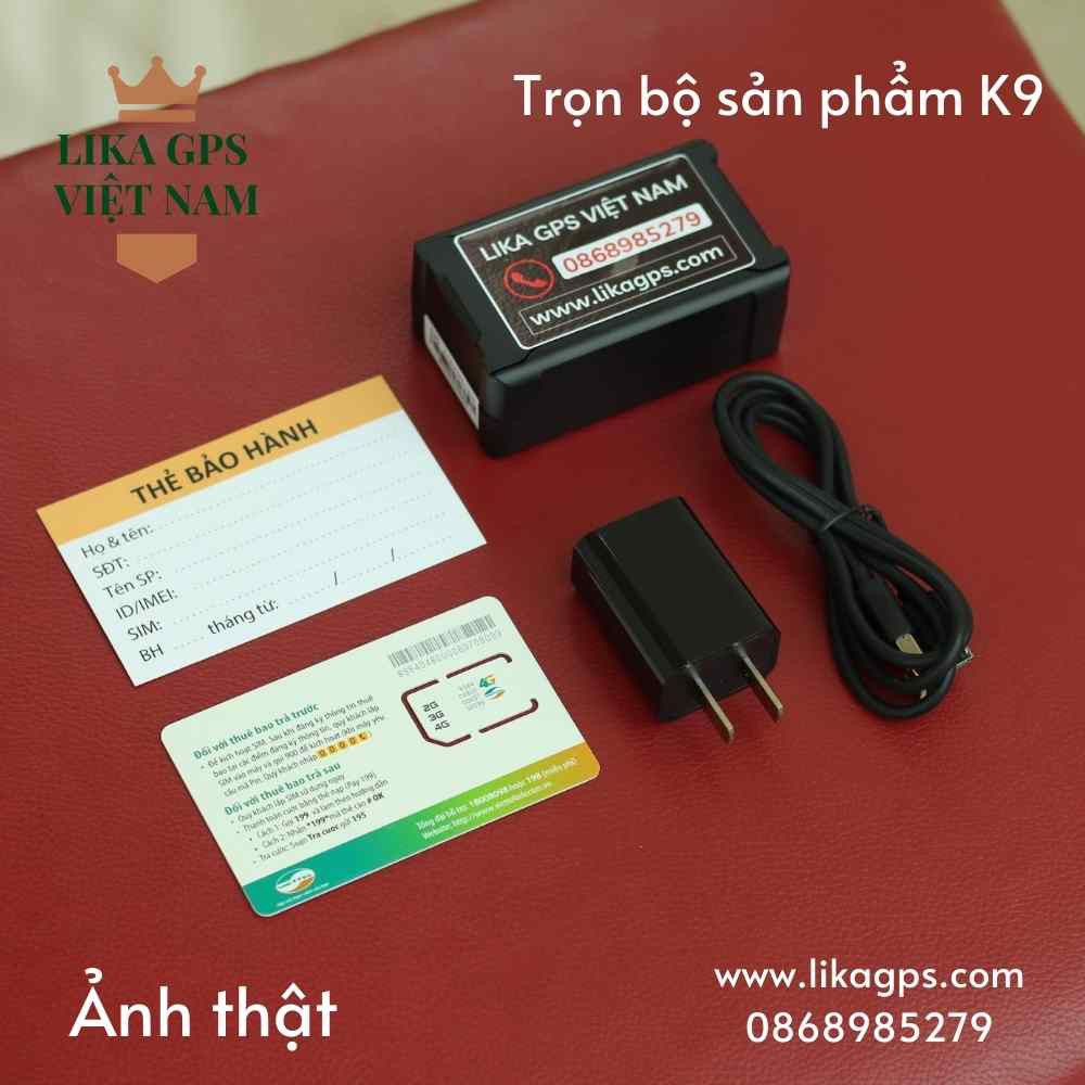 Định Vị không dây LIKA K9 ô Tô Xe Máy độ chính xác cao, pin 30 ngày, giám sát âm thanh