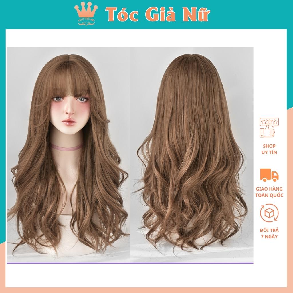 Tóc giả nguyên đầu xoăn dợn mã 8289