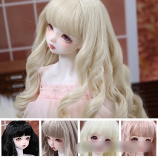 BJD tóc giả búp bê uốn xoăn