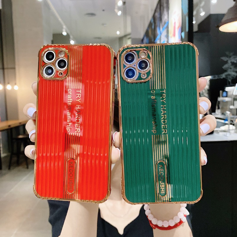 12D Straight Case For iPhone 11 Pro Max Soft Silicone Phone Case Cover iPhone 11 INS X XS Max XR Candy Color Fashion Casing