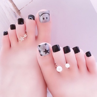 bộ 24 móng chân giả kèm kèo