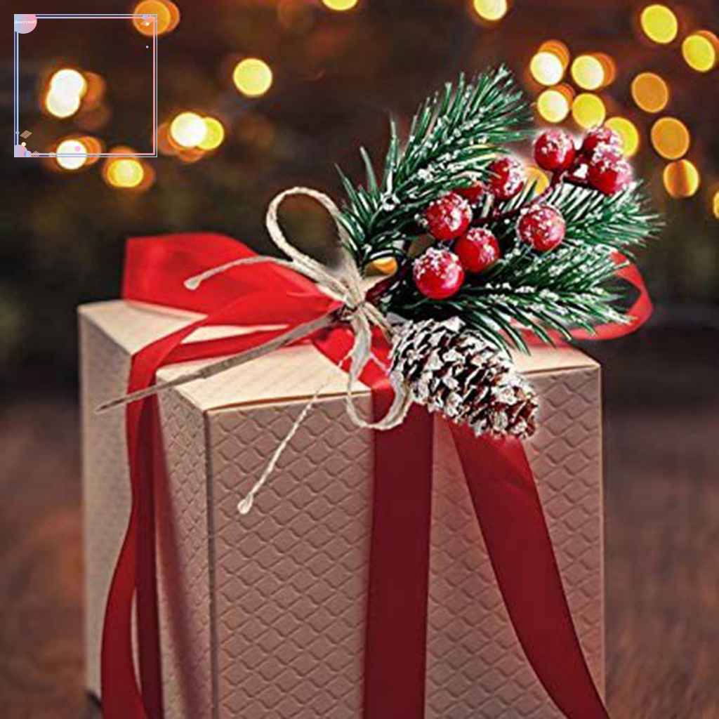 (DOV) Thân Quả Mọng Giả Trang Trí Cây Thông Giáng Sinh Lễ Hội