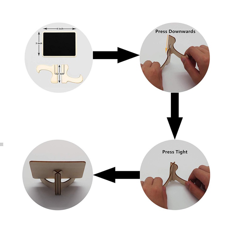 Bảng Đen Nhỏ Bằng Gỗ Dùng Trang Trí Trưng Bày