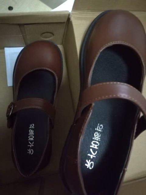 U069 Giày ULZZANG quai ngang bằng da khoá tròn đế bệt (ảnh chụp thật ở cuối) | BigBuy360 - bigbuy360.vn