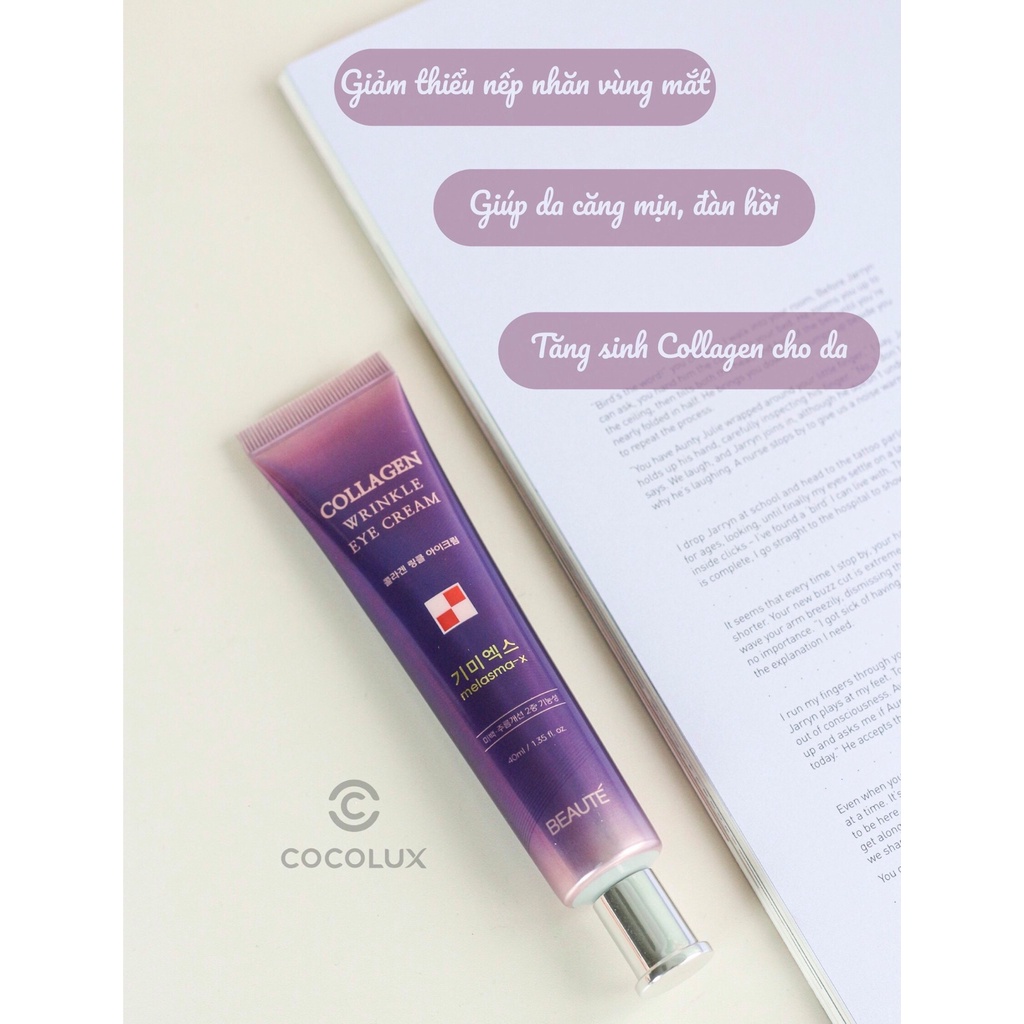 Kem mắt Melasma Collagen Wrinkle Eye Cream Cocolux