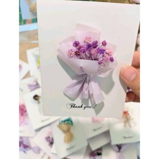 Thiệp Hoa Khô Handmade