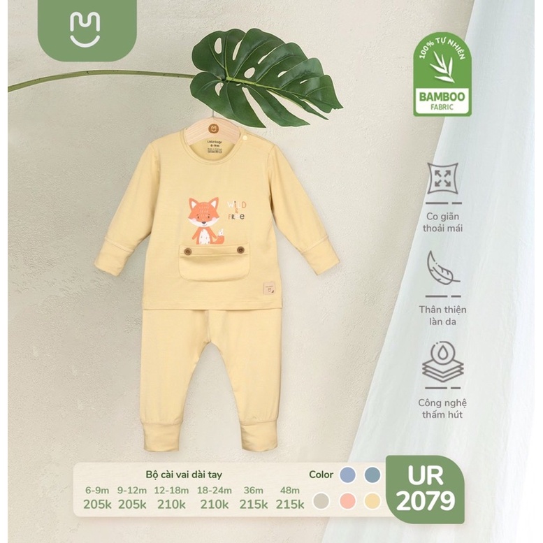 UALAROGO - Bộ quần áo dài tay Ualarogo cho bé trai/bé gái