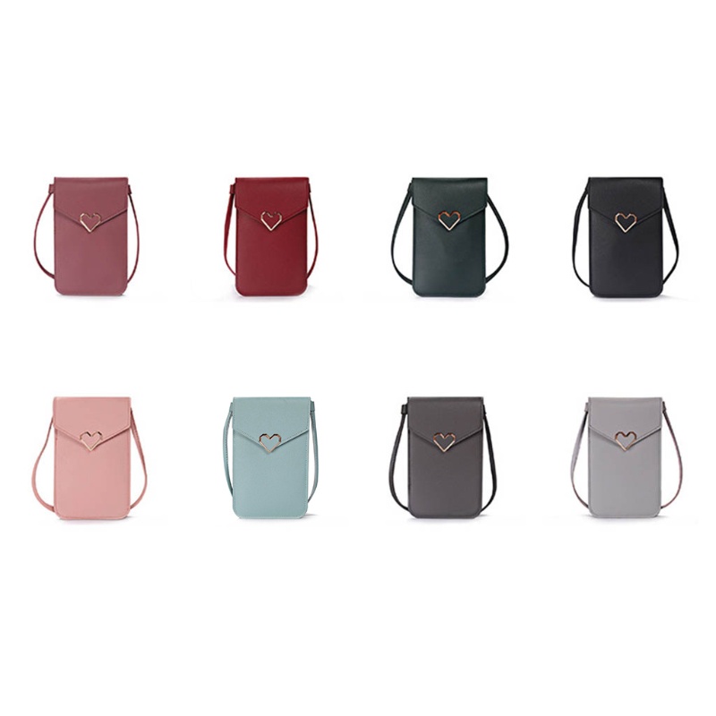 Ví Da Đeo Chéo Nhỏ Xinh Có Ngăn Đựng Thẻ Dành Cho Nữ