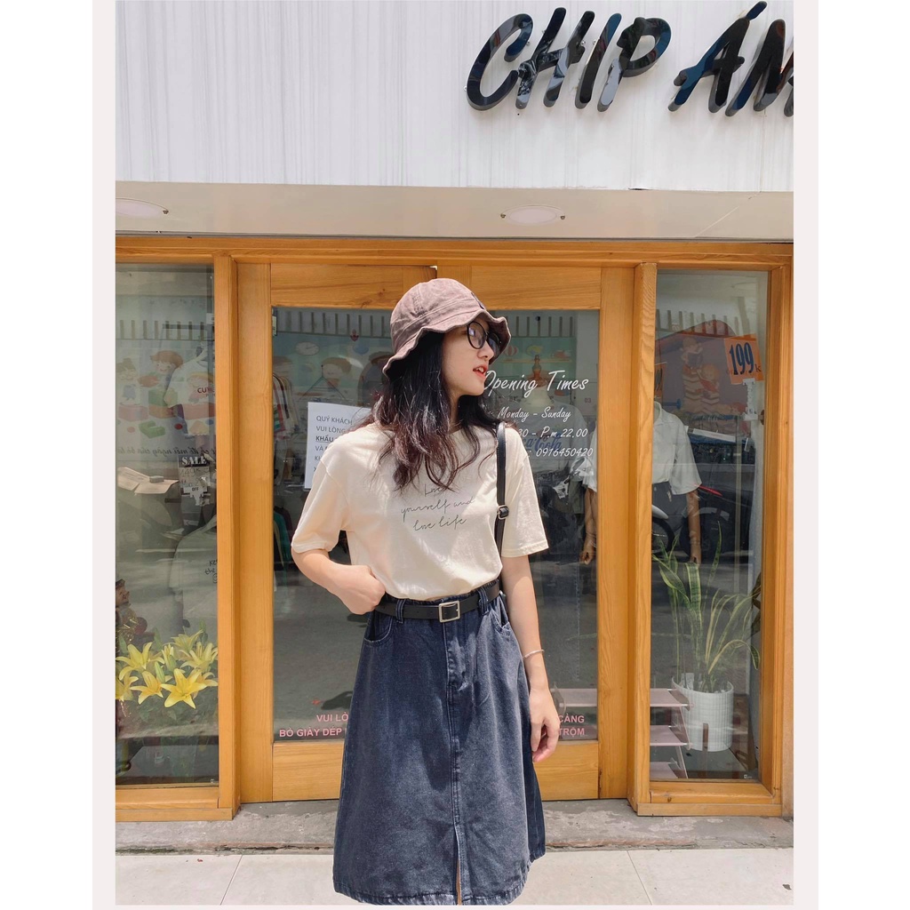 CHÂN VÁY BÒ DÀI JEAN CẠP CHUN cv618 | BigBuy360 - bigbuy360.vn