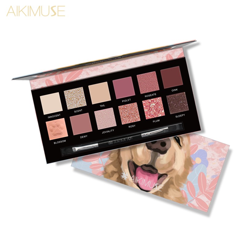 Bảng phấn mắt AIKIMUSE phối nhũ lấp lánh với 12 màu đáng yêu 150g | BigBuy360 - bigbuy360.vn