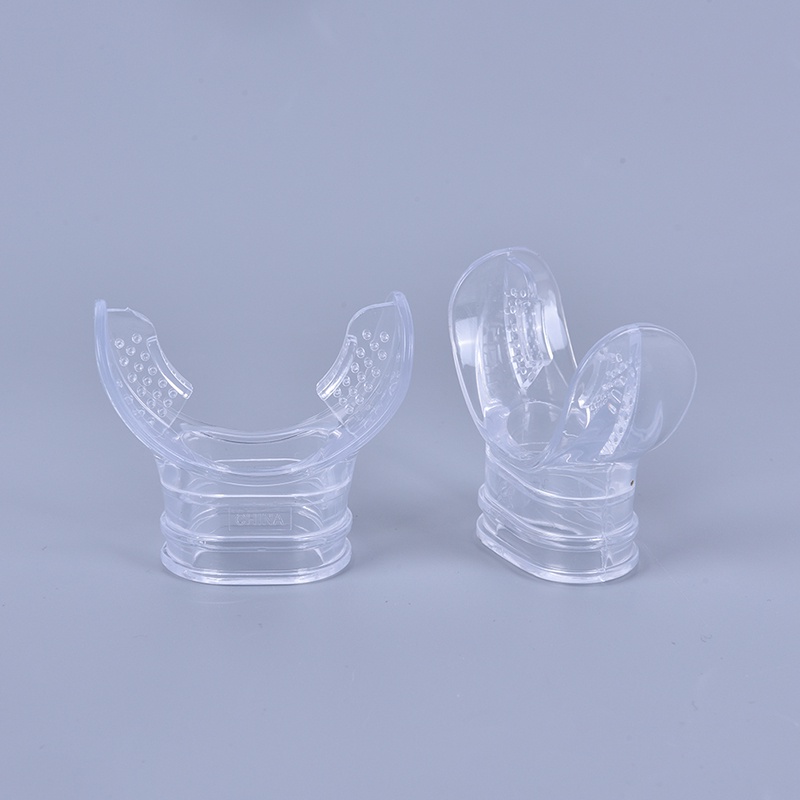 Dụng cụ ngậm gắn ống thở lặn biển bằng silicone trong suốt