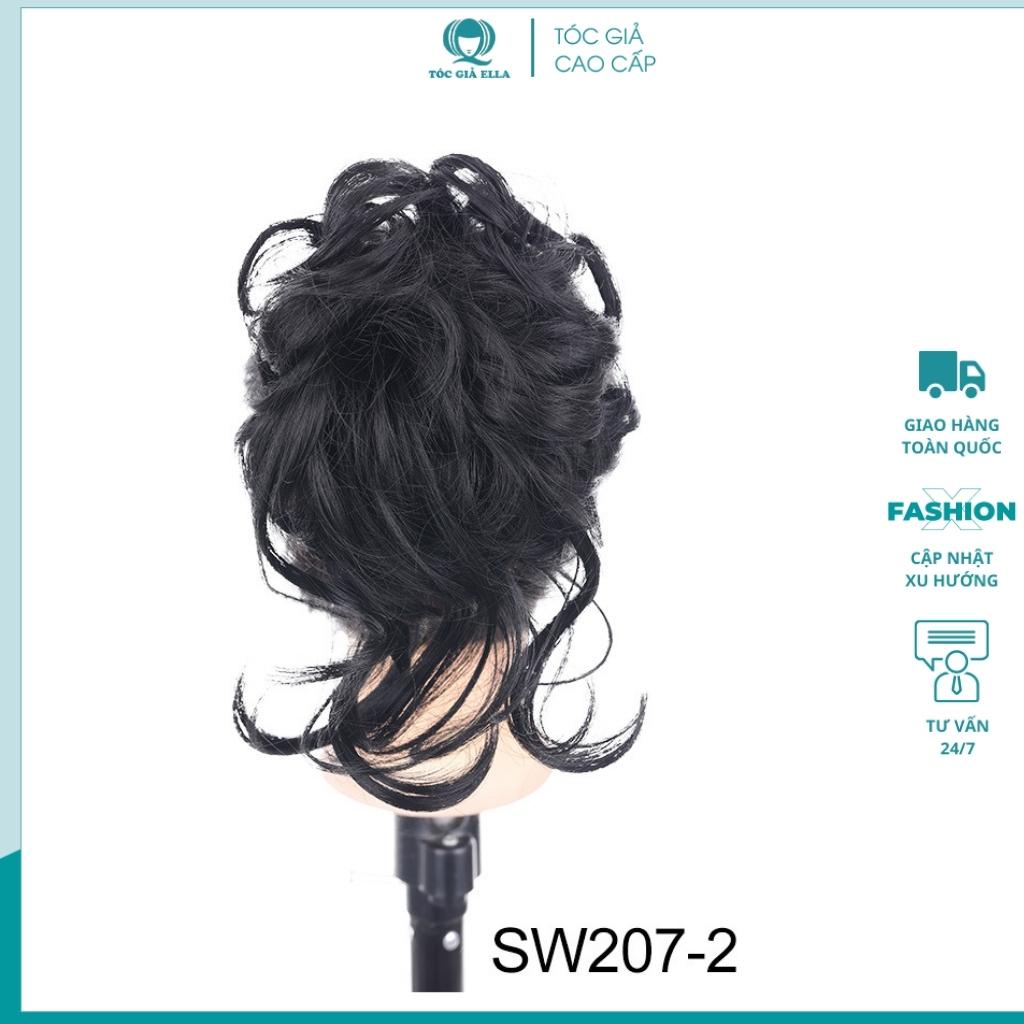 Tóc giả búi kẹp xoăn lơi DW207