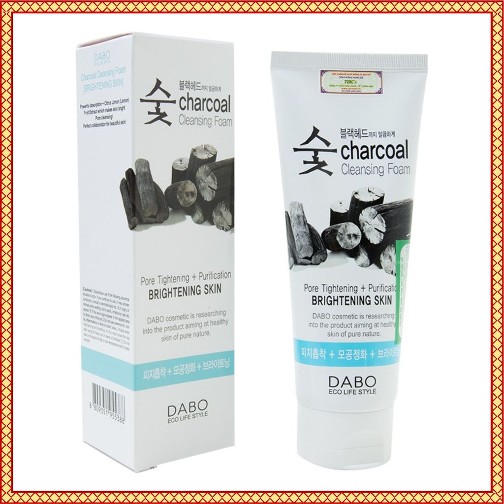 [Chính Hãng] Sữa Rửa Mặt Than Hoạt Tính Thải Độc DABO - 150ml Hàn Quốc