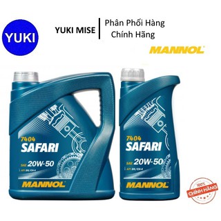 Nhớt Xe Số 🏍Mannol 7404-1🏍SAFARI 20W-50 API SN/CH-4 1L | Chính Hãng💯 | YUKI MISE