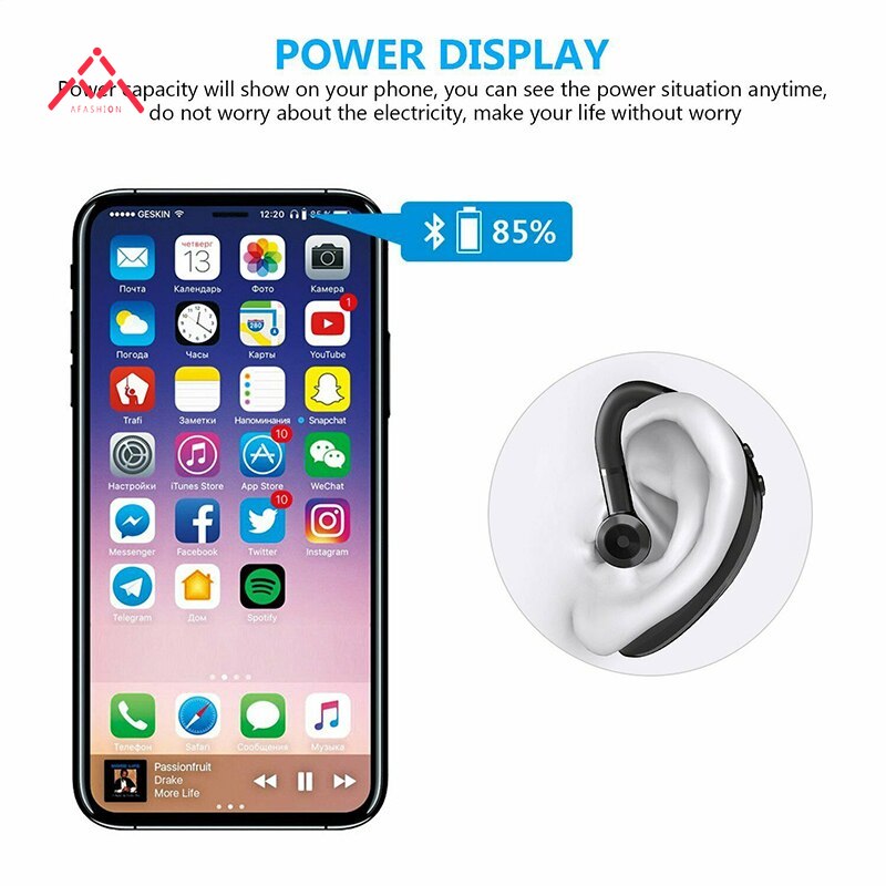 Tai nghe thể thao không dây S109 bluetooth 5.0 micro HD chống ồn rảnh tay cho điện thoại di động