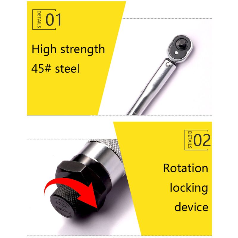 Cờ Lê 3 / 8 Mô Men Xoắn 19-110nm Hai Chiều Chuyên Dụng Sửa Chữa Tiện Lợi