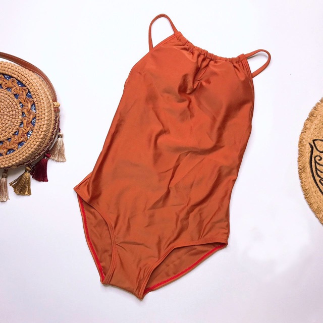 Mảnh liền có mút ngực, 2 màu cam và đen | BigBuy360 - bigbuy360.vn