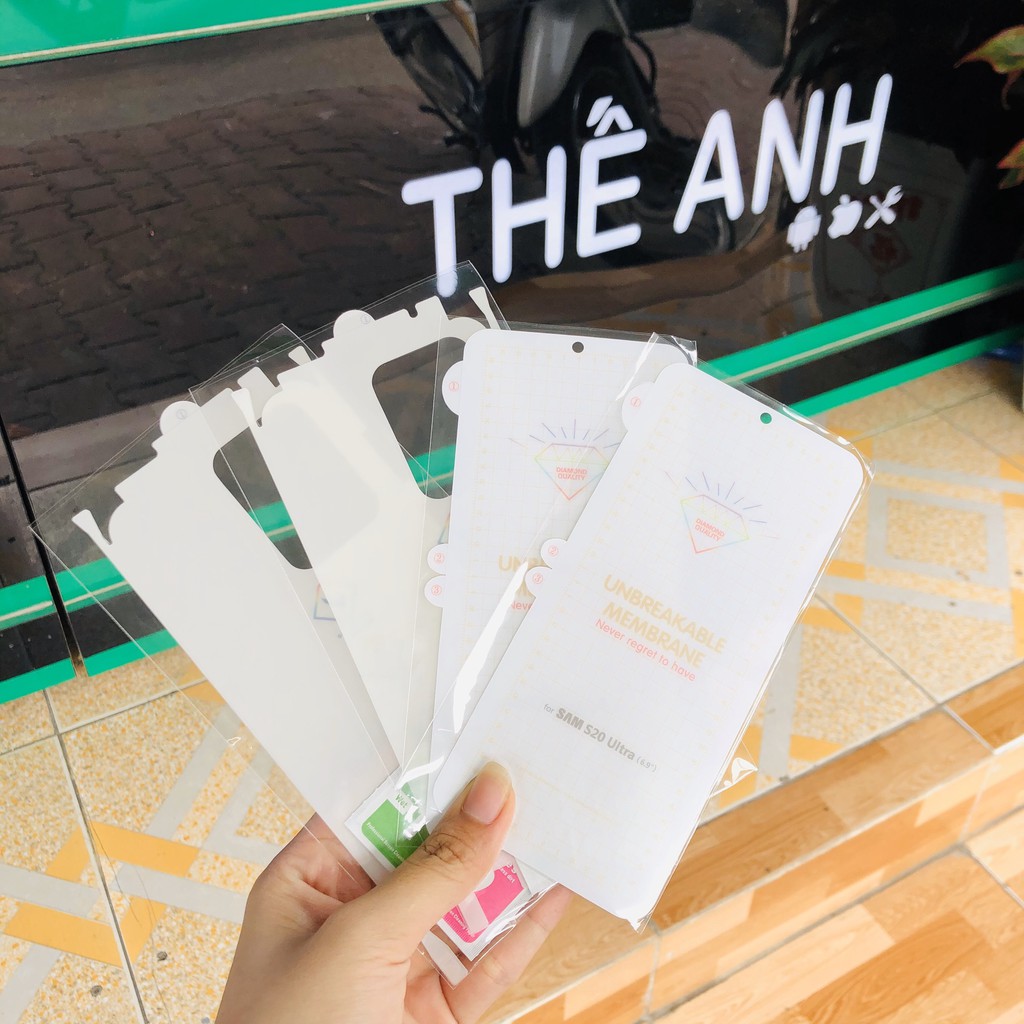 Miếng Dán PPF Mặt Trước cho Samsung S20 Ultra