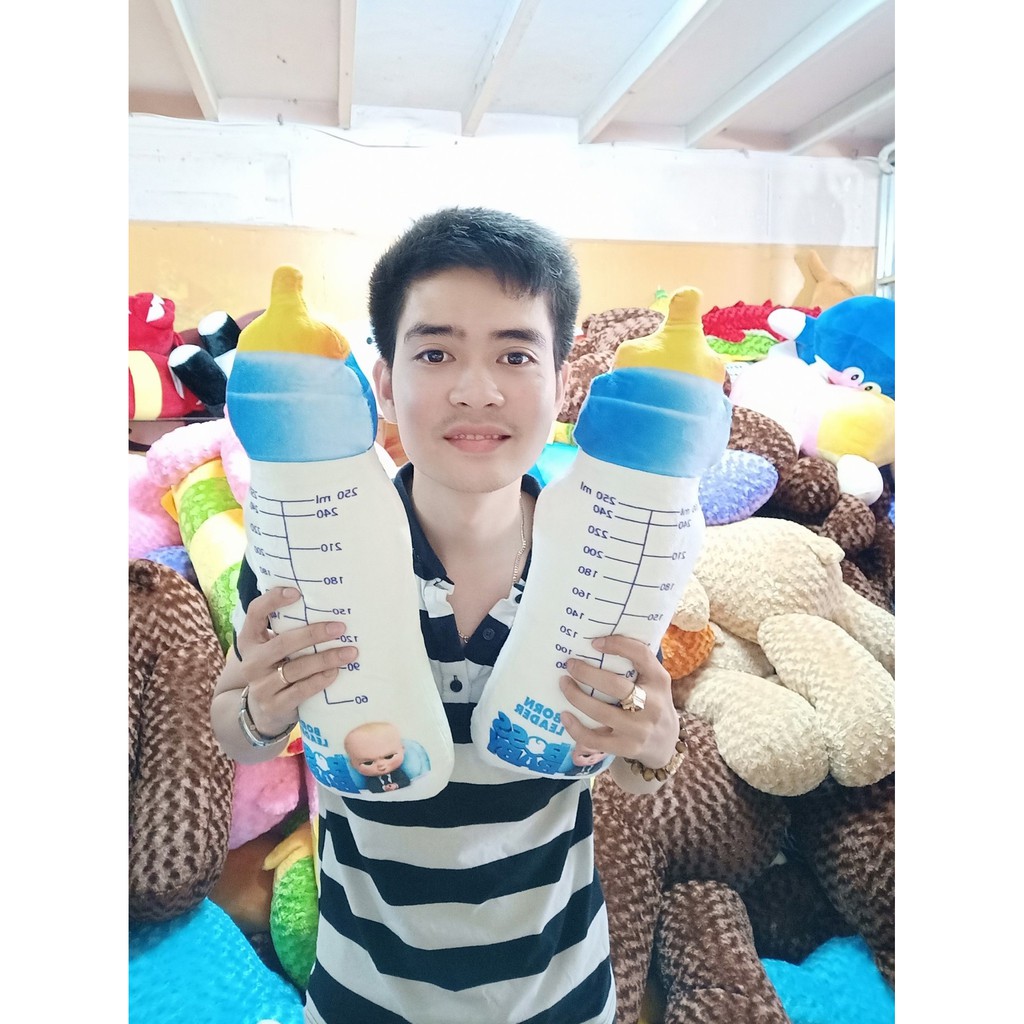 Gấu bông hình bình sữa giá 65k