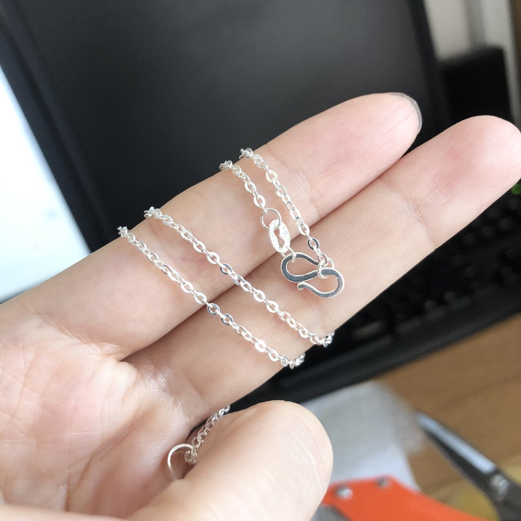 DÂY CHUYỀN BẠC TRƠN CHO BÉ TRANG SỨC NO.93 VÒNG CỔ BÉ TRAI BÉ GÁI