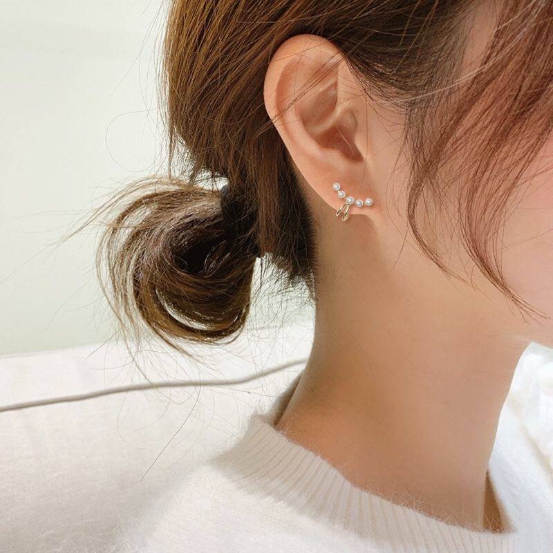 Bông Tai Nữ, Khuyên Vành Hình Trái Tim Khóa Độc Đáo Xinh Xắn Her Accessories H64