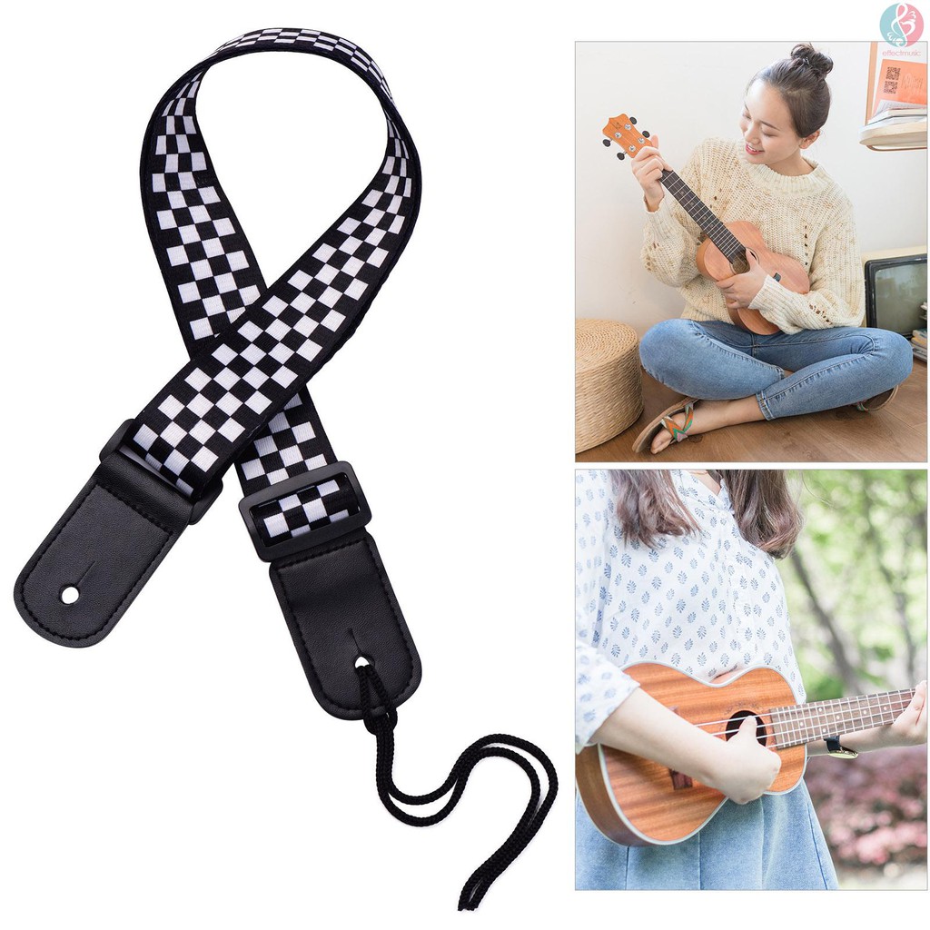 Dây Đeo Đàn Ukulele Bằng Polyester Mềm Có Khóa Nhựa Điều Chỉnh Được