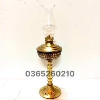 ĐÈN DẦU ĐỒNG CAO 35 CM CHẤT LIỆU BẰNG ĐỒNG 💯 chân có hoa văn tinh tế sắc nét