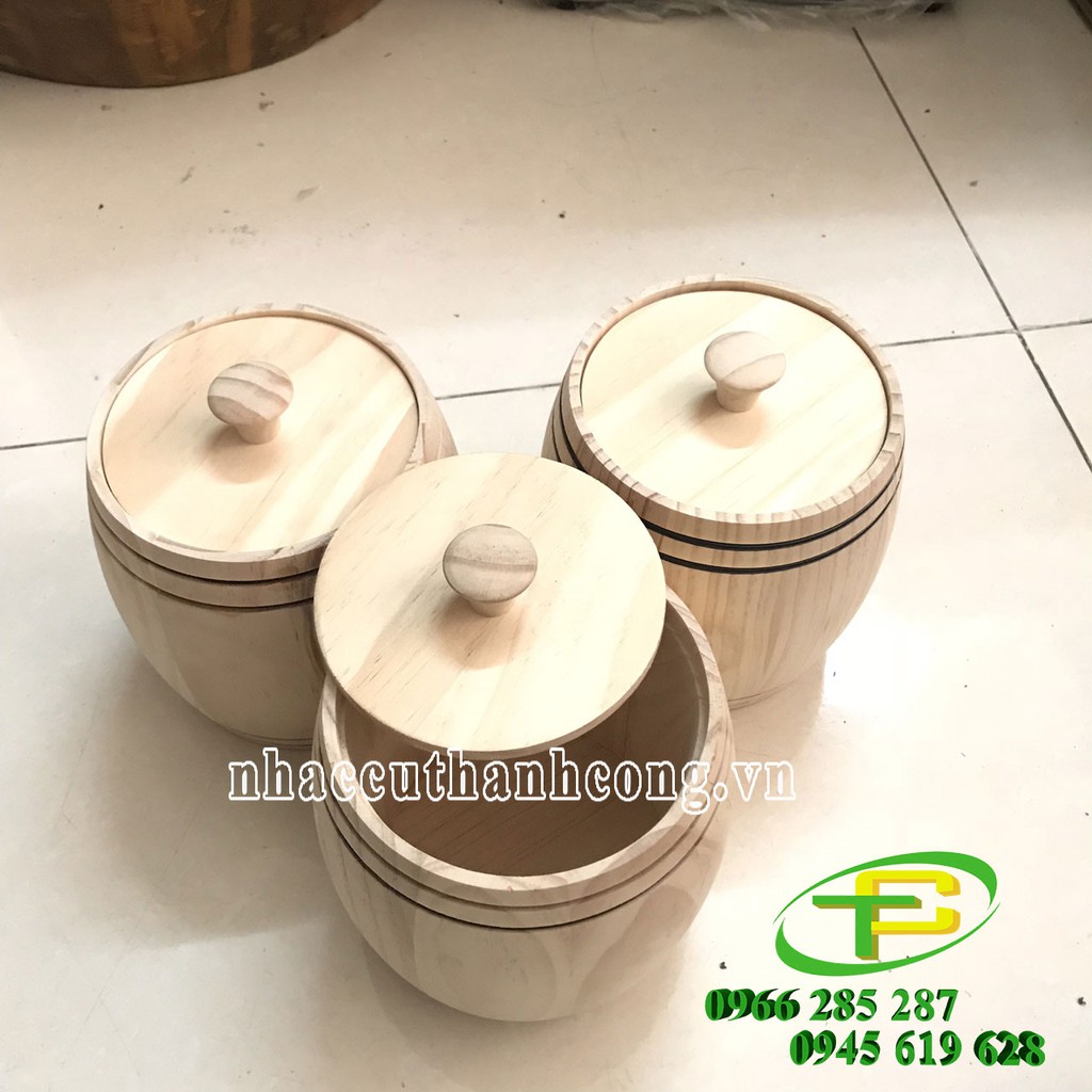 Hộp gỗ đựng trà, cafe, hộp gỗ thông tròn