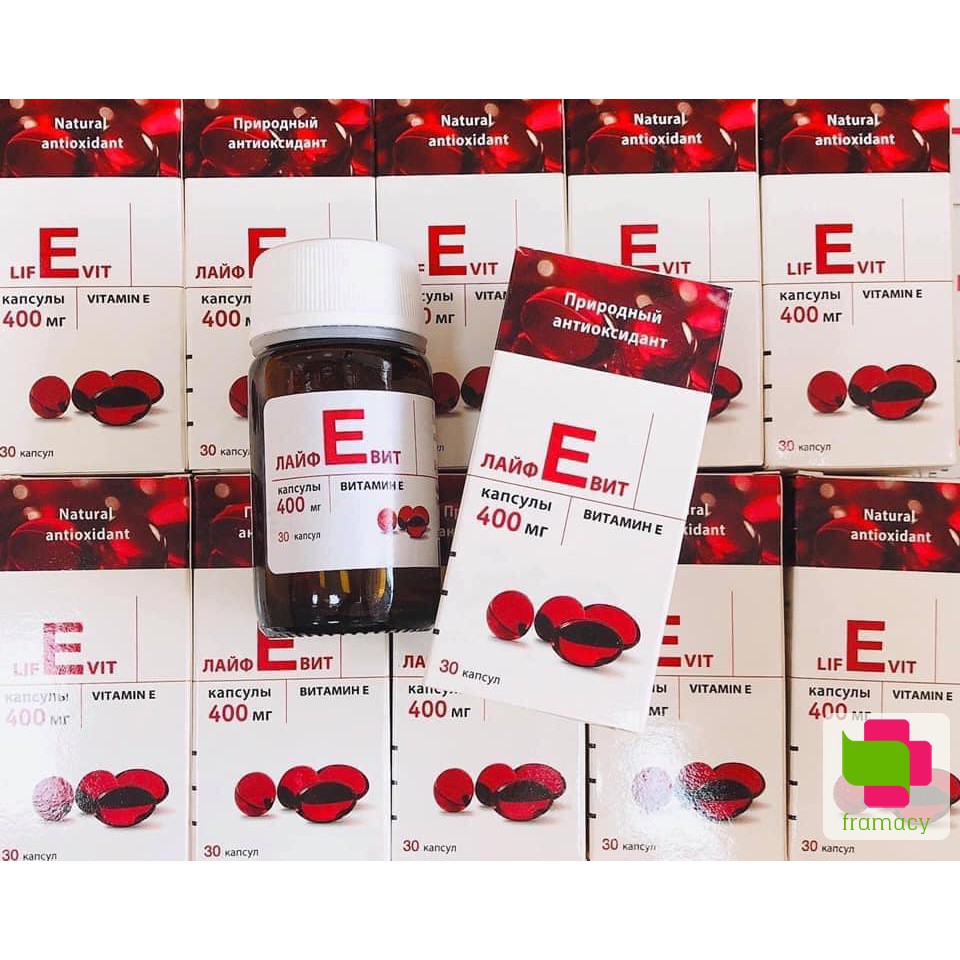 E đỏ Nga, vitamin E đỏ Zentiva 400mg, 30 viên - Xuất xứ Nga | BigBuy360 - bigbuy360.vn