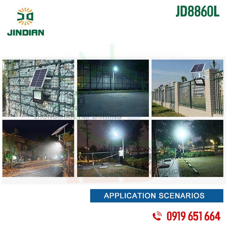 [XẢ KHO THU HỒI VỐN] Đèn năng lượng mặt trời 60W Jindian JD8860L