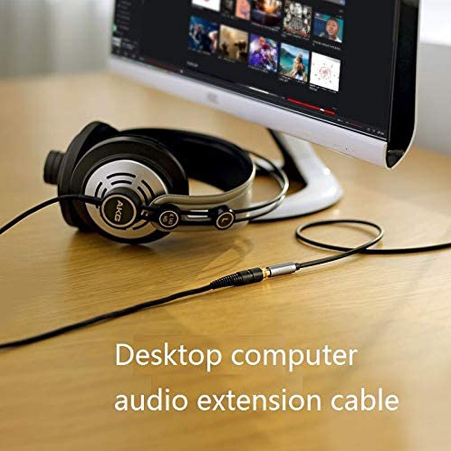 Cáp nối dài loa Ugreen 10782 dài 1m chuẩn Audio 3.5mm chính hãng - Hapustore