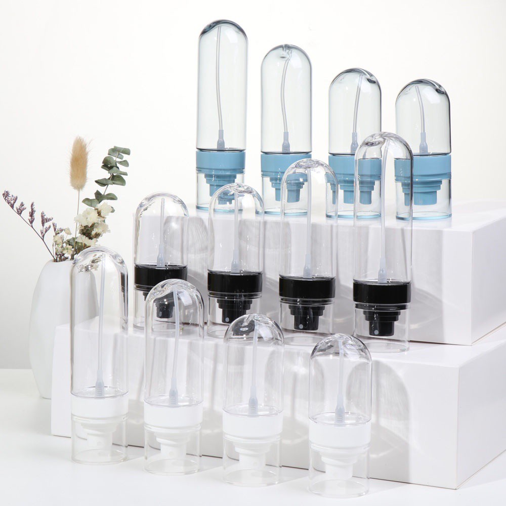 [Hàng mới về] Chai rỗng dạng xịt cầm tay đựng mỹ phẩm/ xà phòng/ kem dưỡng da bằng nhựa 50/ 60/ 80/ 100ml có thể nạp lại