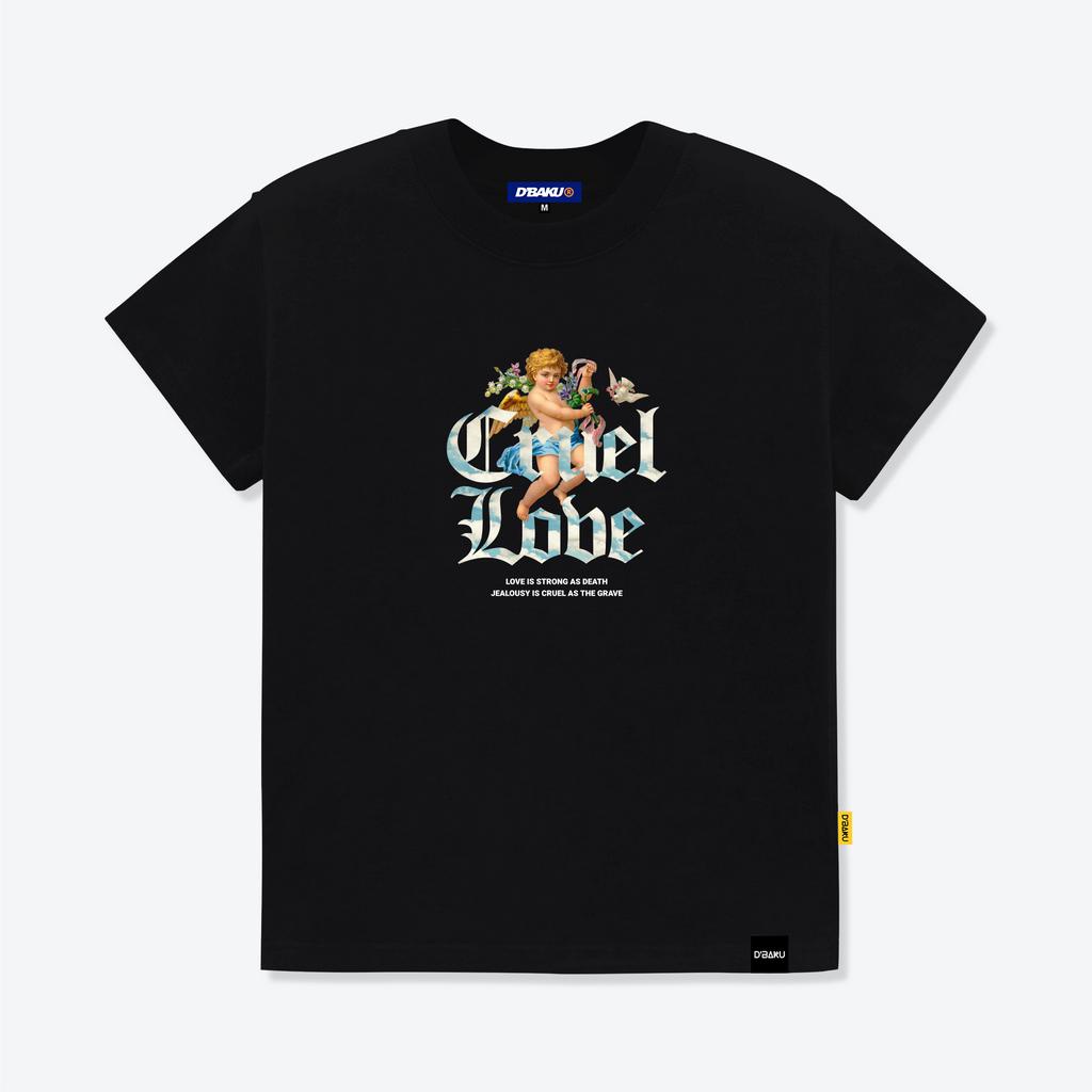 Áo thun Baby Tee cotton 100% - CRUEL LOVE (Tặng kèm túi Tote)