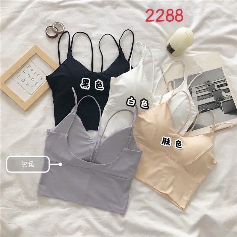 Áo bra su croptop dây kép đan chéo sau lưng sexy