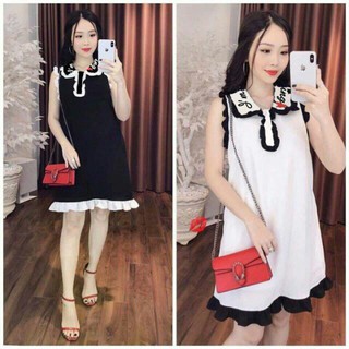 Đầm dạo phố tiểu thư form suông